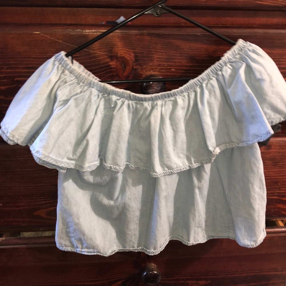 Off the shoulder crop top